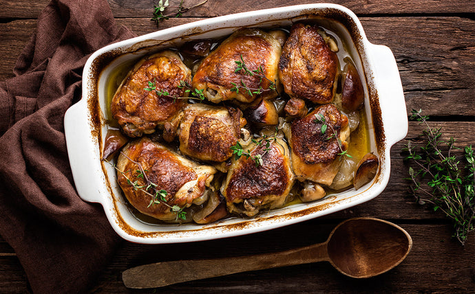 Oven Baked Crispy Chicken Thighs
