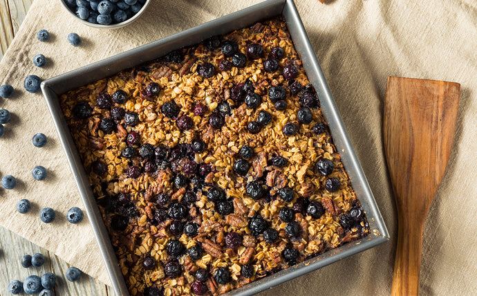 Banana Blueberry Baked Oatmeal